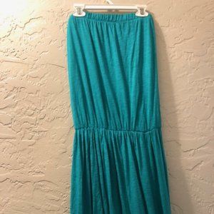 elan teal long dress